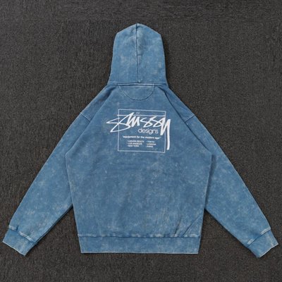 Ella精品-STS stonewashed classic logo printed sweat hoodie 衛衣