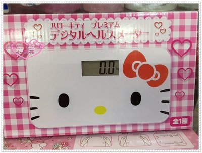 小花花日本精品♥ Hello  Kitty  體重機/體重計 白色貓臉  長方形 33091105
