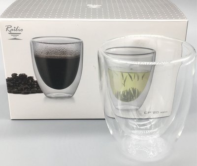 【洪哥生活百貨】LINOX 耐熱玻璃雙層杯 200ml 2入裝 茶杯 隔熱杯 雙層玻璃杯 咖啡杯 酒杯 水杯
