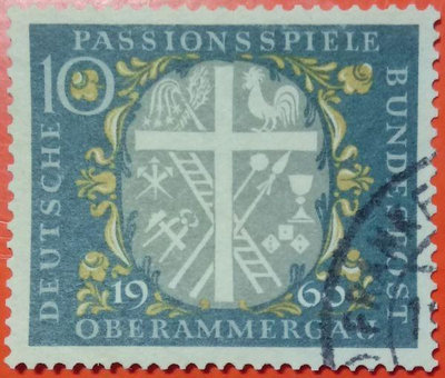 德國郵票舊票套票 1960 Oberammergau Passion Play