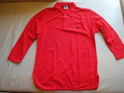[品味人生2]保證正品 comme des garcons lacoste  合作 紅色 七分袖  polo 衫  polo衫  日本製