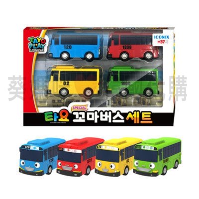 可超取🇰🇷韓國境內版 新版 小巴士 tayo 妮妮 小吉 瑞瑞 巴士 四件組 玩具遊戲組