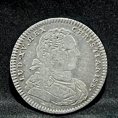 法國1755年路易十五銀幣 Jetons銀代幣，法國銀章