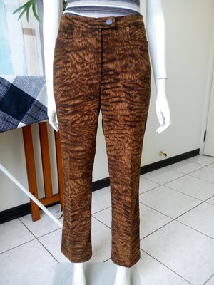德國品牌 ESCADA 旗下 Laurel jeans斑紋直筒褲(義大利製造、女、SIZE:38號)