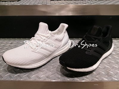 【Dr.Shoes 】Adidas Ultra Boost 4.0 男鞋 編織 慢跑鞋 黑BB6166 白BB6168