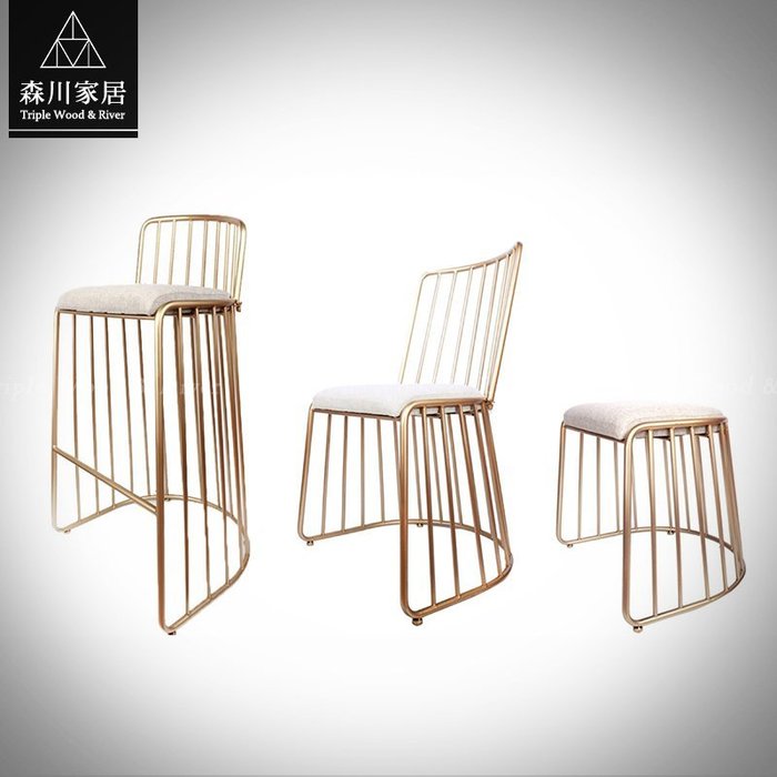 《森川家居》PRC-05RC17-現代設計Morden金屬餐椅 餐廳咖啡廳民宿/餐椅收納設計/美式LOFT品東西IKEA