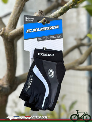 【速度公園】EXUSTAR E-CG950 黑色 自行車短指手套 內襯Gel吸震墊 自行車手套 M/L/XL