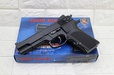 台南 武星級 KWC M4505 手槍 空氣槍 黑 ( KA14 BB槍BB彈COLT45手槍柯特M1911