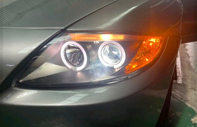 ~李A車燈~全新 寶馬 BMW Z4 黑框光圈魚眼大燈(附水平馬達) 一組二邊12000元