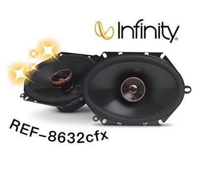 🔥原廠🔥【Infinity 哈曼】REF-8632cfx 車用喇叭 6*8吋 汽車音響 二音路 180W 同軸喇叭 車用