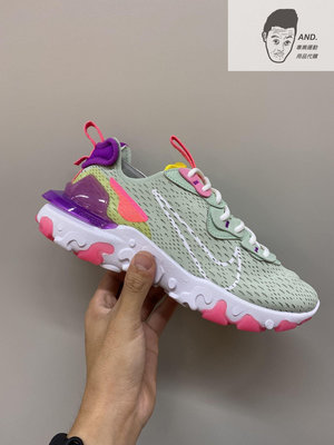 【Runner潮鞋鋪】NIKE REACT VISION 蘋果綠 黃粉紫 透氣 運動 慢跑 休閒 繽紛 女款 CI7523-300