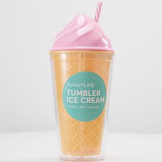 現貨NG賠本出清❤️ 正品 澳洲 Sunnylife 粉色 冰淇淋 水杯 拍照 小道具