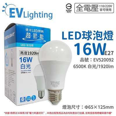 [喜萬年] EVERLIGHT億光 LED 16W 13W 10W 白光 自然光 黃光 全電壓 E27 新戰鬥版 球泡燈