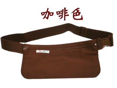 【IMAGEDUCK】M7005-(特價拍品)隱藏式旅遊貼身腰包,護照包(咖啡色)