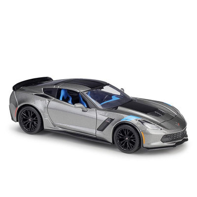 Maisto 1:24 2017 Chevrolet Corvette Stingray 跑車靜態壓鑄車輛收藏模型汽車玩