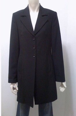 義大利製  SISLEY   黑色長版西裝外套