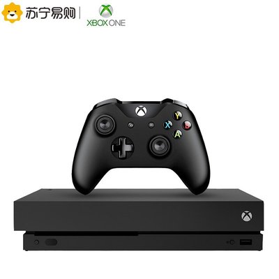 現貨 遊戲機微軟（Microsoft) Xbox One X 家庭娛樂游戲機 4k超清 HDR高動態畫面 1TB存儲 黑