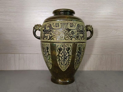 日本銅花瓶915