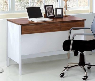 【風禾家具】HGS-640-2@EML系統板北美胡桃色3.6尺書桌【台中市區免運送到家】辦公桌 電腦桌 台灣製造傢俱