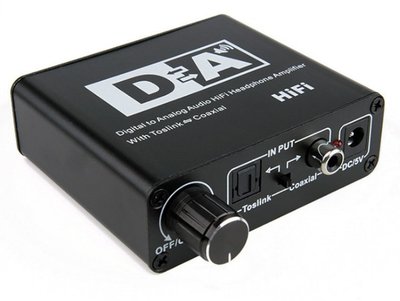 高階款 數位光纖同軸轉類比 音頻轉換器 SPDIF轉RCA AV DAC 解碼器 3.5 Aux 帶音量調節
