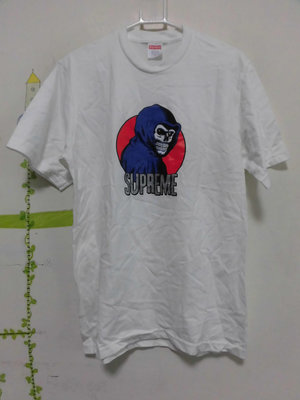 衣市藍~SUPERME 短袖T恤 (S~白~美國製~) (240413) (衣26)