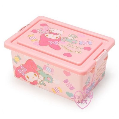 ♥小公主日本精品♥My Melody 美樂蒂 方形 收納盒 置物盒 飾品盒 桌上盒 出清賠售 12029600