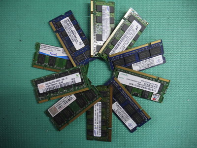 "DDR2"--2G二手良品筆電記憶體驚喜包-10支1包