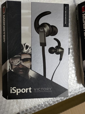 Monster iSport Victory 黑色 運動 防水型 耳道式耳機支援iPod、iPhone等Apple裝置，防汗、具100%防水性適合游泳衝浪滑雪等