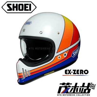 ❖茂木站 MTG❖ SHOEI EX-Zero 越野帽 山車帽 全罩安全帽 內藏鏡片。EQUATION TC-2 藍白