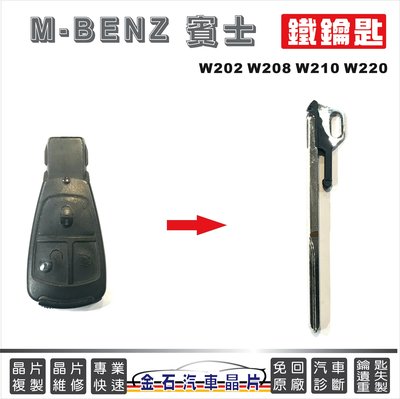 M-BENZ 賓士 W202 W208 W210 W220 緊急備用鑰匙 鐵鑰匙 開門小鑰匙