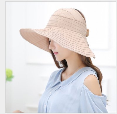 【Verona】夏季可折疊空頂帽遮陽帽百搭防曬防紫外線布帽太陽帽
