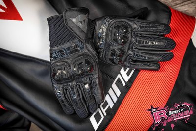 ♚賽車手的試衣間♚Dainese® Mig 3 Unisex Gloves Black 牛皮 短手套 螢幕觸控