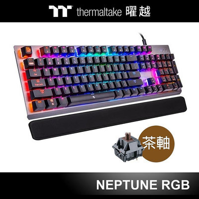 小白的生活工場*曜越 海王星 RGB 機械式 TTC 茶軸 電競鍵盤 黑色 EKB-MER-TRSRTC-01