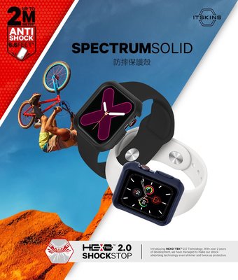 Apple Watch SE/6/5/4代  SPECTRUM SOLID 防摔保護殼 44mm 手錶殼 ITSKINS