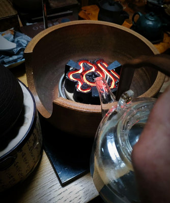 日本制 粗陶風爐 野野田電爐 品相很好 110V電壓 煮茶煮