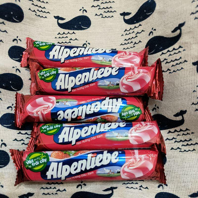 越南 Alpenliebe 草莓牛奶糖 糖果 32克 小朋友的甜食
