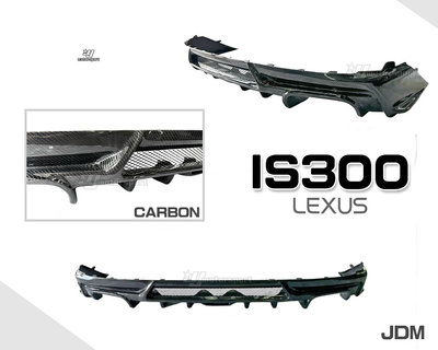 小傑車燈精品-全新LEXUS IS300 IS200T 14 15 JDM款 四出 卡夢 CARBON 後下巴 後中包