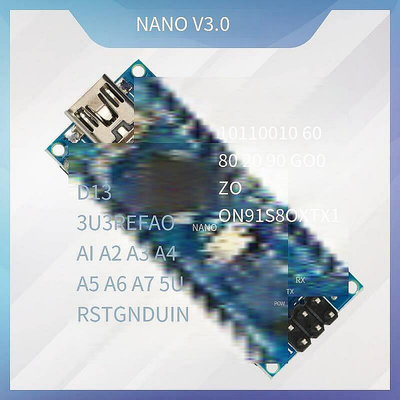 【現貨】兼容Nano V3.0Atmega328P改進版CH340G開發板送數據線兼容arduino