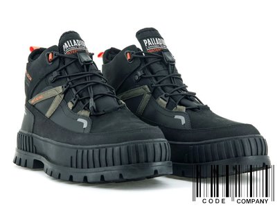 =CodE= PALLADIUM PALLASHOCK TRAVEL WP+ 軍靴(黑)77989-008 巧克力鞋 男
