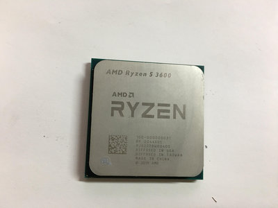 電腦雜貨店→AMD Ryzen 5 3600 六核十二線 處理器 CPU 無散熱器 二手良品 $2399