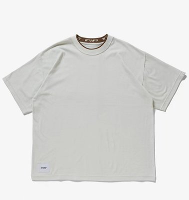 日本wtaps潮牌22SS夏季新款領環logo寬鬆男裝運動短袖T恤tee