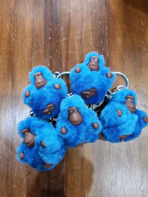 現貨 鑫森凱莉代購 Kipling 迷你猴 海藍 毛絨猴子 猩猩 掛飾 吊飾 鑰匙圈
