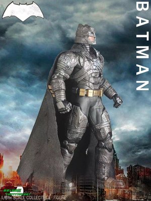【熱賣精選】蝙蝠俠周邊Team Of Prototyping戰損版重甲盔甲蝙蝠俠1/6 手辦 模型擺件