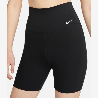 【NIKE 耐吉】Nike Dri-FIT One 女款高腰 18 公分自行車短褲 DV9023-010 尺寸:M