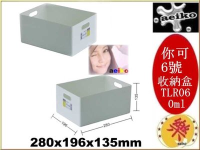 TLR-06 你可6號收納盒 置物盒 小物收納整理 塑膠盒 文具盒 TLR06 直購價 aeiko 樂天生活倉庫