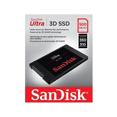 SanDisk 500GB Ultra 3D SSD 2.5吋 SATAIII 固態硬碟 (SD-SSDUT-500G)