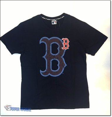 ＊dodo_sport＊ MLB 美國職棒大聯盟波士頓紅襪隊徽大LOGO 印花短袖T恤5830206-580