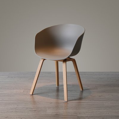 北歐椅子書桌椅電腦單人家用塑料創意簡約現代實木洽談咖啡椅餐椅西洋紅促銷