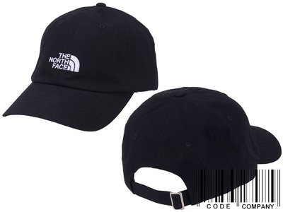 =CodE= THE NORTH FACE NORM CAP 電繡帆布棒球帽(黑) NF0A3SH3 基本LOGO 男女