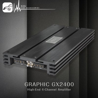 BuBu車用品│BBRAX GX2400 High-End 4-Channel Amplifier 擴大器 原廠德國製造